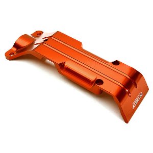 Billet Machined Alloy Rear Skid Plate for Traxxas 1/10 E-Revo 2.0 (Red)