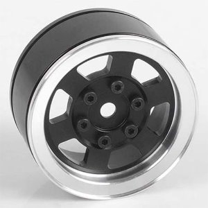 [#VVV-C0807] [1개 낱개] Six-Spoke 1.55&quot; Single Internal Beadlock Wheel (Black)