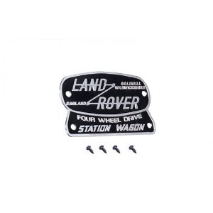 [매장입고][#TRX4ZSP50-BK] TRX-4 Scale Accessories: Metal Logo Emblem for Trx-4 Land Rover