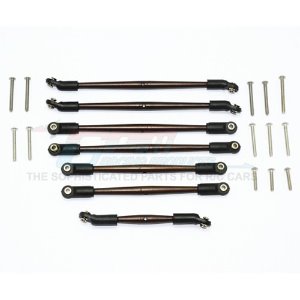 [#TRX4160ST-OC-BEBK] TRX-4 Spring Steel Adjustable Upper &amp; Lower Suspension Links (W.B. 324mm)
