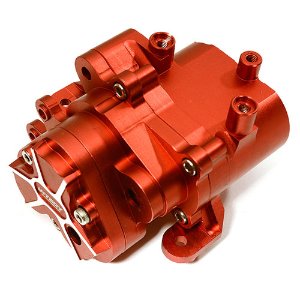 [#C28486RED] Billet Machined Alloy Center Gearbox for Traxxas TRX-4 Scale &amp; Trail Crawler (Red)