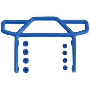 [#70815] Electric Rustler Rear Bumper (Blue)