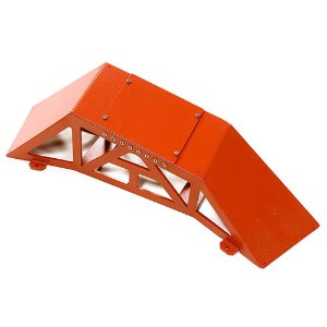 Realistic Heavy-Duty Metal Display Ramp 300x75x80mm for 1/10 Scale Off-Road (Red)