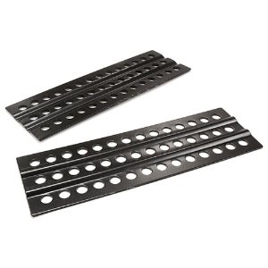 [#C26219BLACK] Realistic Alloy Vehicle Extraction &amp; Recovery Boards for 1/10 Scale Off-Road (Black)