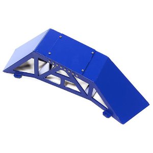 Realistic Heavy-Duty Metal Display Ramp 300x75x80mm for 1/10 Scale Off-Road (Blue)