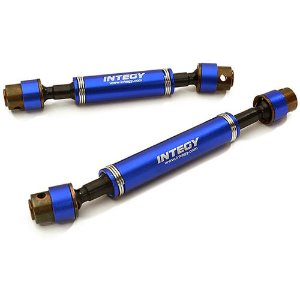Billet Machined Center Drive Shafts for Traxxas TRX-4 Crawler 12.3in &amp; 12.8in WB (Blue)