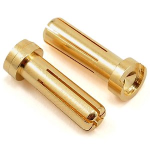 [#BM0081] [2개입] 5mm Low Profile Male Gold Bullet Connectors (길이 16+2mm)