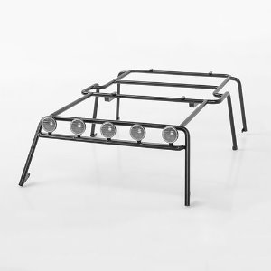 Metal Rolling Rack for Axial SCX10 Wrangler w/ Lights