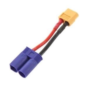 [#BM0162]Connector Adapter - XT60 Female to EC5 Male (5cm/12AWG)