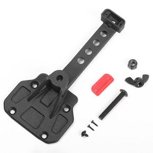 [#VVV-C1069] Spare Wheel and Tire Holder w/ Red High Rear Brake Light for Axial 1/10 SCX10 III Jeep JLU Wrangler