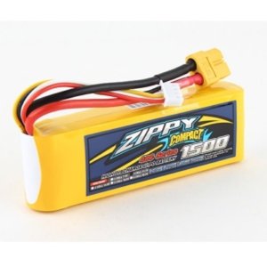 ZIPPY Compact 1500mAh 3s 40C ~50C Lipo Pack