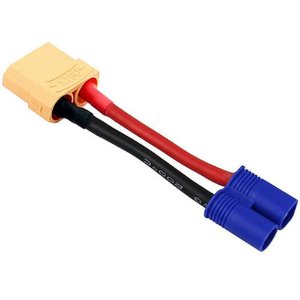 [#BM0164] Connector Adapter - XT90 Female to EC3 Male 5cm/12AWG