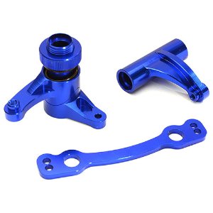 [제조사결함확인중｜ARAD81LG 모델만 호환] [#C28815BLUE] Billet Machined Alloy Steering Bell Crank Set for Arrma 1/8 Kraton 6S BLX (Blue)