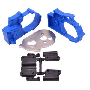 [#73615] Gearbox Housing and Rear Mounts for 2wd Slash, 2wd Stampede, e-Rustler &amp; Bandit (Blue)