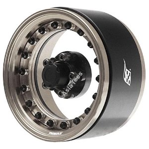[#BRPB007GMA] Boom Racing ProBuild™ 1.9&quot; CAL 5-Lug Adjustable Offset Beadlock Wheels (2) Clear