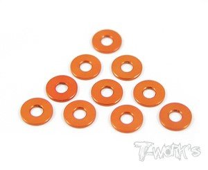 [TA-052O]Aluminum Shim 3X7.8X0.5mm( Orange ) 10pcs.