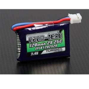 (이플라이트/파크존 리포) Turnigy nano-tech 120mAh 2S 25C Lipo Pack (E-flite micro series compatible)