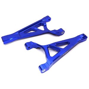 [#C28683BLUE] Billet Machined Front Upper Suspension Arms for Traxxas 1/10 E-Revo 2.0