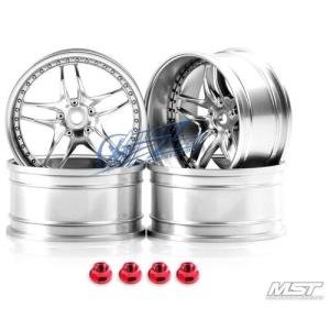 MST Flat silver FB 1/10 Drift Car Wheels offset 11 (4 PCS)
