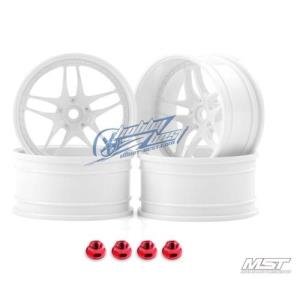 MST White FB 1/10 Drift Car Wheels offset 11 (4 PCS)