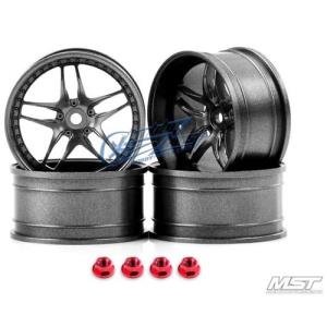 MST Grey FB RC 1/10 Drift Car Wheels offset 8 (4 PCS)