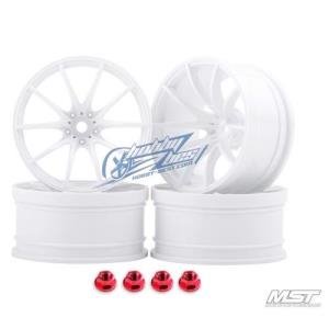 MST White G25 RC 1/10 Drift Car Wheels offset 11 (4 PCS)