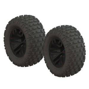 [AR550044] dBoots Fortress MT Tire Set Glued Blk (2)