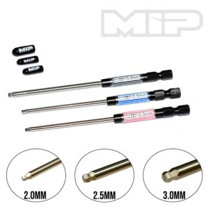 [9516] MIP Speed Tip Ball Hex Driver Wrench Set Metric (3), 2.0mm, 2.5mm, 3.0mm