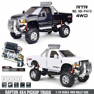 [][ hg-p410]1/10 2.4G 4WD RC Car 3 Speed Pickup Truck -new4x4 RTR