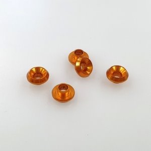 ]103401]Aluminum Servo Washer (Orange) for Futaba, Hitech, KO &amp; Xpert (5)