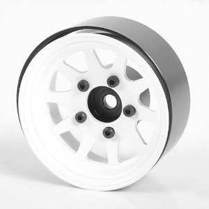 [#Z-W0260] [4개] OEM Stamped Steel 1.55&quot; Beadlock Wheels (White)