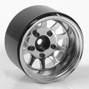 [#Z-W0285] [4개] Deep Dish Wagon 1.55&quot; Stamped Steel Beadlock Wheels (Chrome)