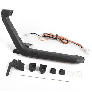 [#VVV-C1074] Snorkel w/Flood Lights, LED Kit and Antenna for Axial 1/10 SCX10 III Jeep JLU Wrangler