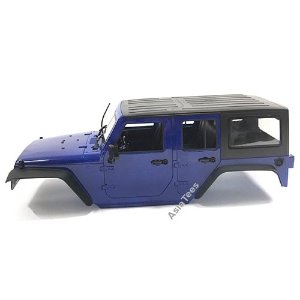 [#TRC/302281-KITB] 5 Door Rubicon Hard Body for 1/10 Crawler 313mm Kit Version Blue (Opening Doors)