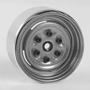 [#Z-W0289] [4개] Vintage Yota 6 Lug Stamped Steel 1.55&quot; Beadlock Wheels (Clear)