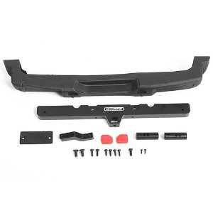 [#VVV-C1113] OEM Rear Bumper w/ Tow Hook + License Plate Holder for Axial 1/10 SCX10 III Jeep JLU Wrangler