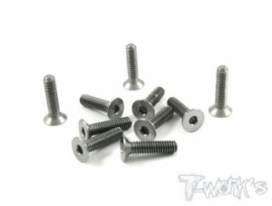 4x16mm 64 Titanium Hex Countersink Screw (#TSS-416C)