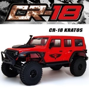 []2.4G 1:18 CR-18 4WD Rc Car rock Vehicle Truck (CR-18 KRATOS) 레드