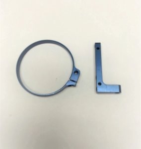 [106025]1/8 Fan Mount Clamp On Set For 1/8 Trucks and Buggies (Blue)