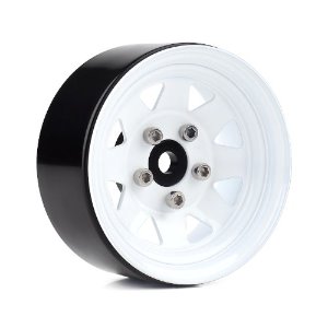 [R30240]1.9 CN07 Steel beadlock wheels (White) (4)