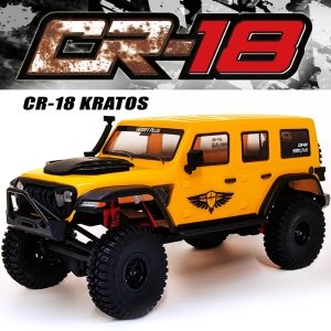 2.4G 1:18 CR-18 4WD Rc Car rock Vehicle Truck (CR-18 KRATOS) 옐로우