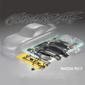 [#PC201404] 1/10 Mazda RX-7 Body Shell (Clear｜미도색｜내용필독)