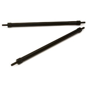 [#C28897BLACK] Billet Machined 115mm Aluminum Linkages (2) M3 Threaded for 1/10 Scale Crawler