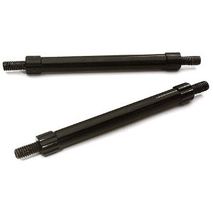 [#C28880BLACK] Billet Machined 60mm Aluminum Linkages (2) M4 Threaded for 1/10 Scale Crawler