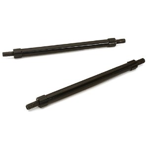 [#C28884BLACK] Billet Machined 80mm Aluminum Linkages (2) M4 Threaded for 1/10 Scale Crawler