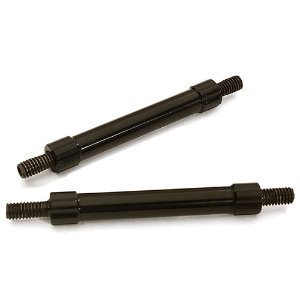 [#C28876BLACK] Billet Machined 40mm Aluminum Linkages (2) M4 Threaded for 1/10 Scale Crawler