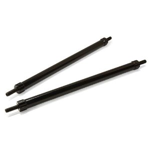 [#C26689BLACK] Billet Machined 90mm Aluminum Linkages (2) M3 Threaded for 1/10 Scale Crawler