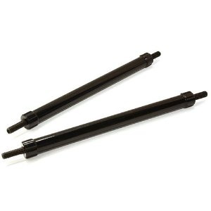 [#C26688BLACK] Billet Machined 85mm Aluminum Linkages (2) M3 Threaded for 1/10 Scale Crawler