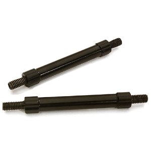 [#C28877BLACK] Billet Machined 45mm Aluminum Linkages (2) M4 Threaded for 1/10 Scale Crawler