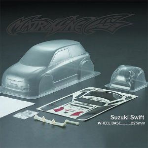 [#PC201027] 1/10 Suzuki Swift Body Shell for M-chassis w/Light Bucket (Clear｜미도색)